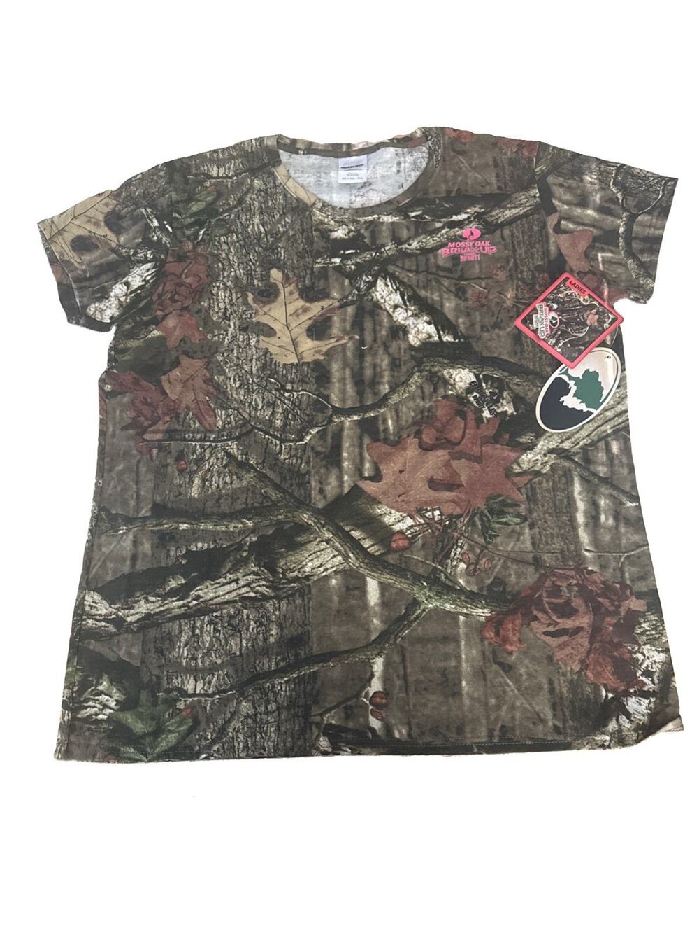 Ladies NEW WITH TAGS Camouflage Mossyoak Shortsleeve Shirt- Size XL